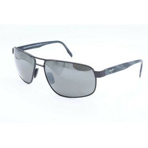 Maui Jim Whitehaven MJ 776-02S Gunmetal Sunglasses Polarized Gray Lens 63mm (B)